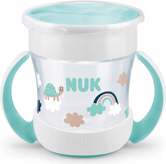 NUK Mini Magic Cup – biało miętowy kubek z uchwytami