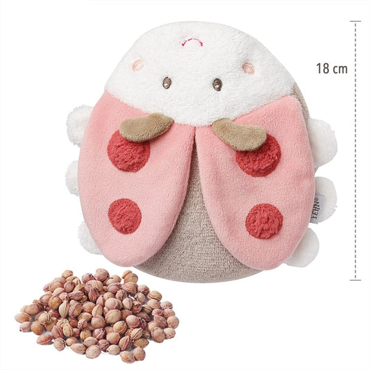 FEHN Plüsch-Wärmekissen mit Kirschkernen, 18 cm, KÄFER – Produktfoto 2