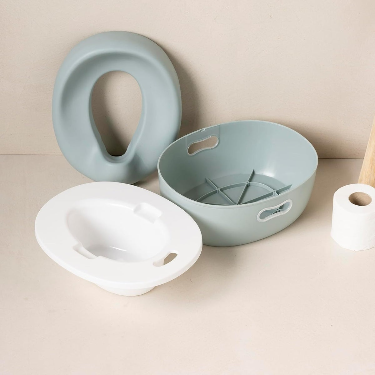 NATTOU Töpfchen 3in1 Toilettentrainer Toilettensitz Trittschemel 18 m+