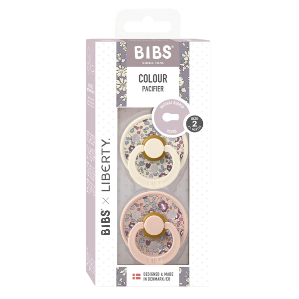 BIBS Eloise Blush Mix runde Schnuller x2 6-18m