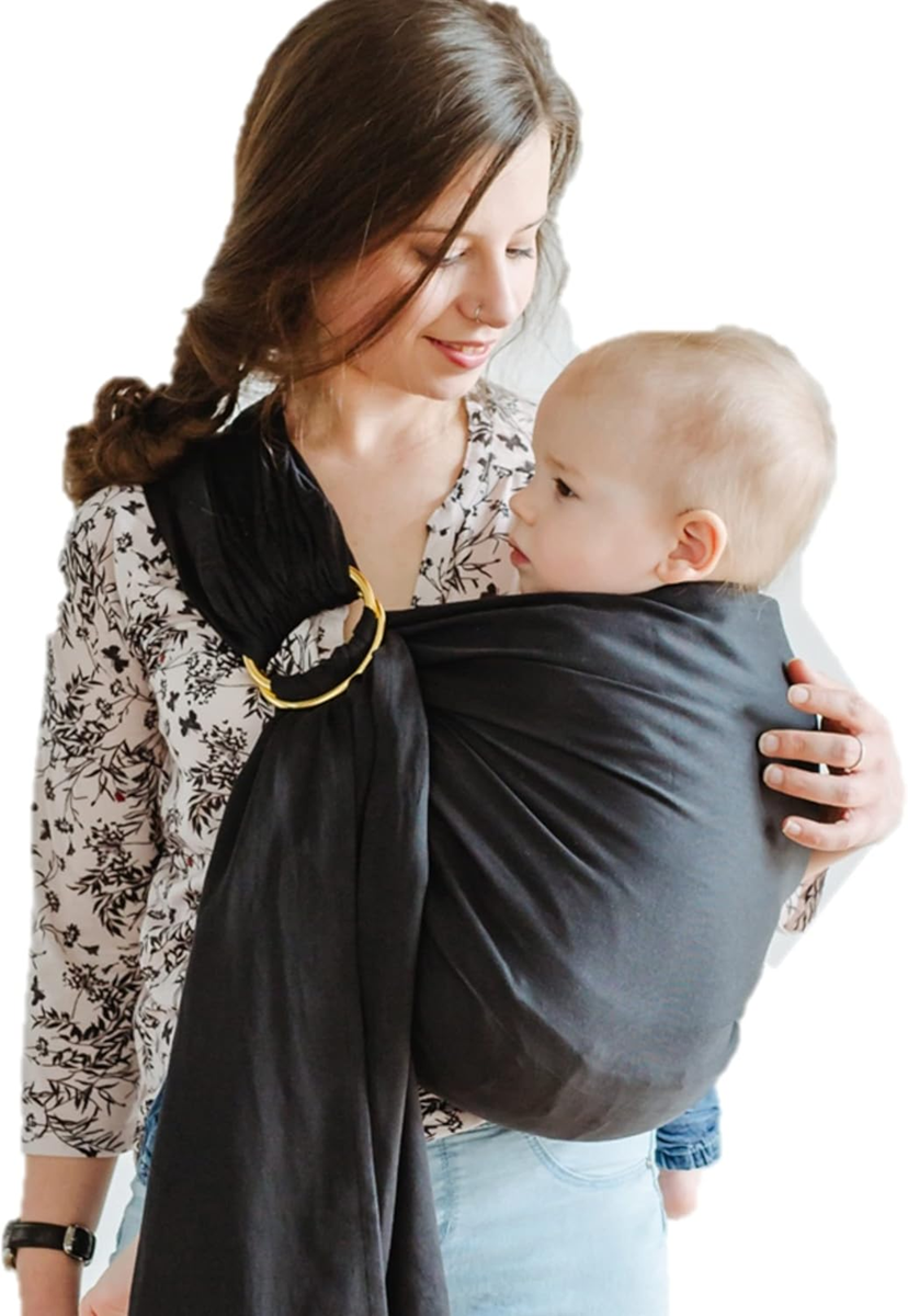 SHABANY Ring Sling Babytrage BIO-BAUMWOLLE