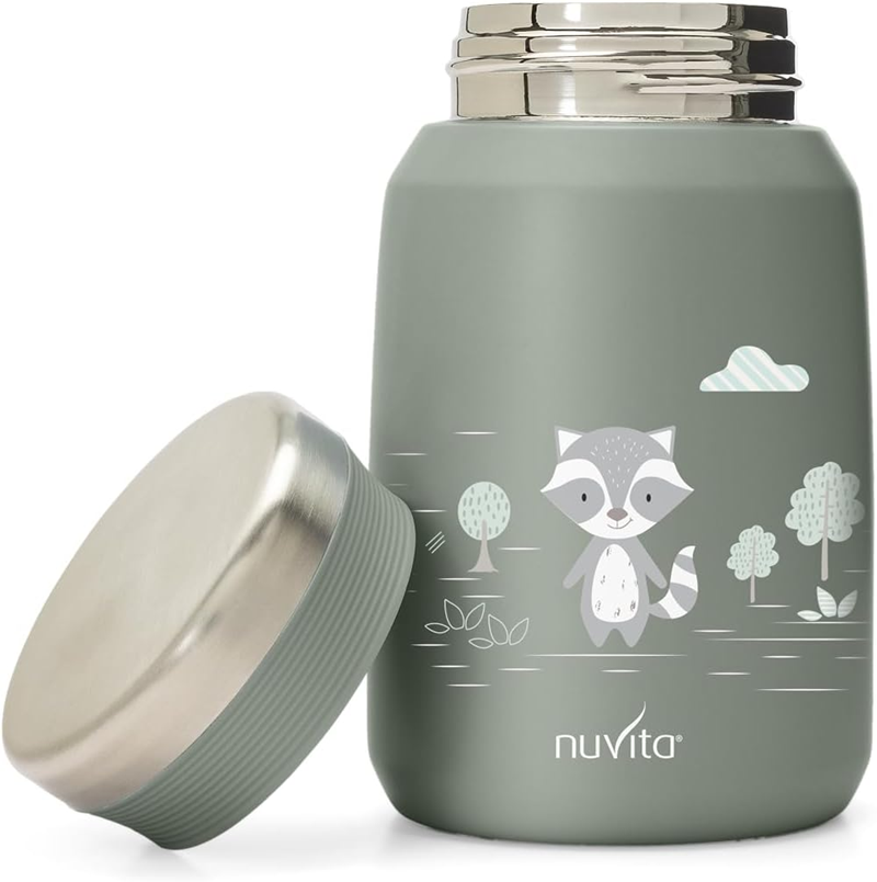 NUVITA 4472 Essens-Thermosbehälter aus Edelstahl 500 ml 6 m+