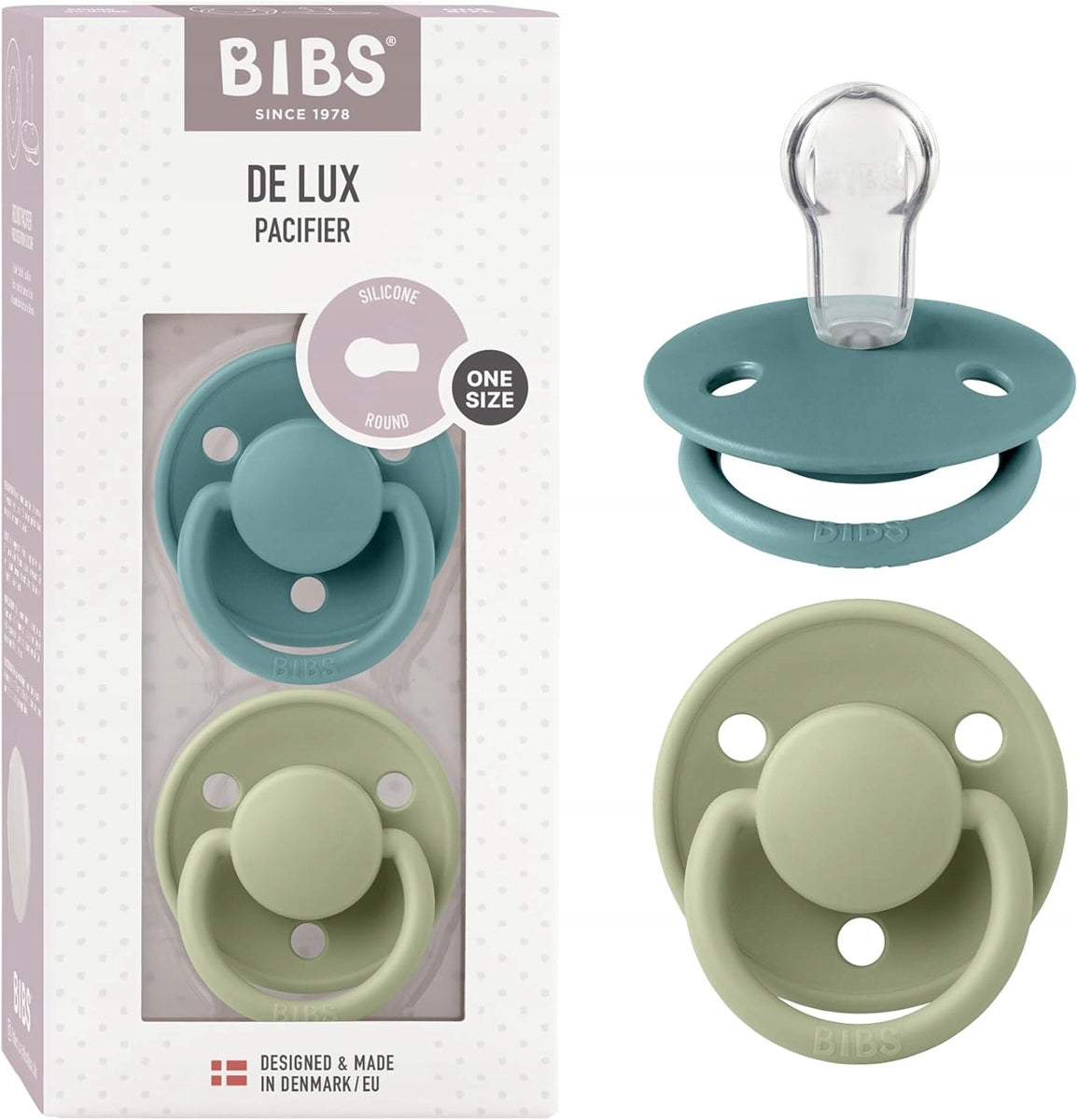 BIBS DE LUX Schnuller 2er-Pack 0-3 Jahre SILIKON