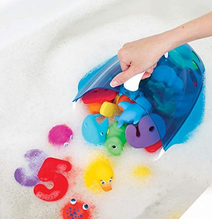 Munchkin Bath Toy Scoop Korb für Badespielzeug blau