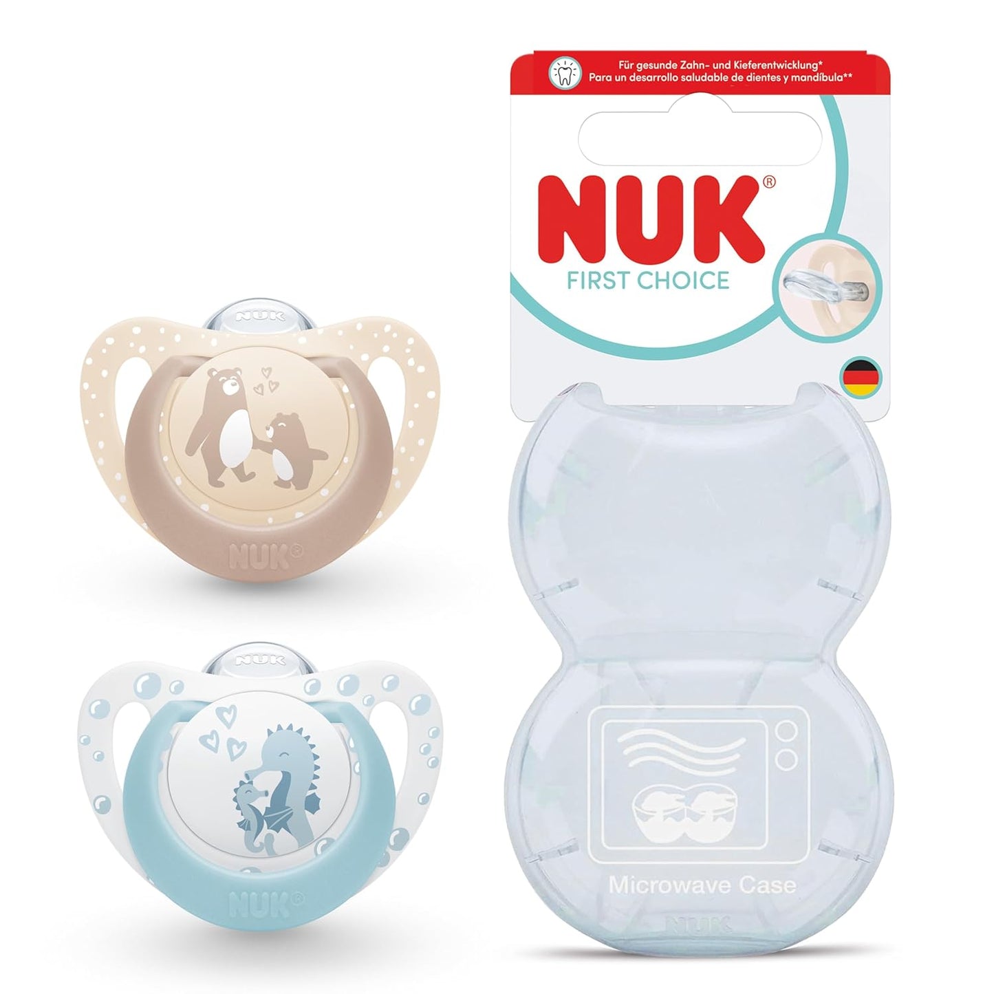 NUK First Choice smoczek uspokajający silikonowy x2 0-6m
