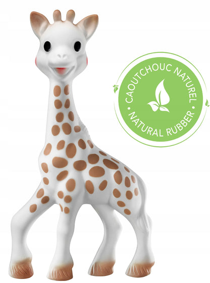 SOPHIE LA GIRAFE Set für Babys Beißring Natur + Rassel