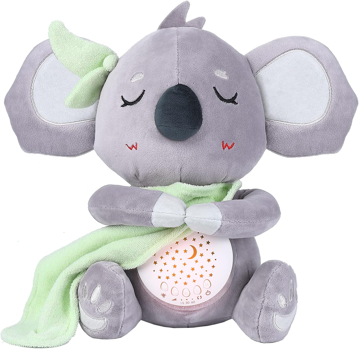RONIPIC Kuscheltier mit Sternenprojektor und 14 Geräuschen KOALA 25 cm