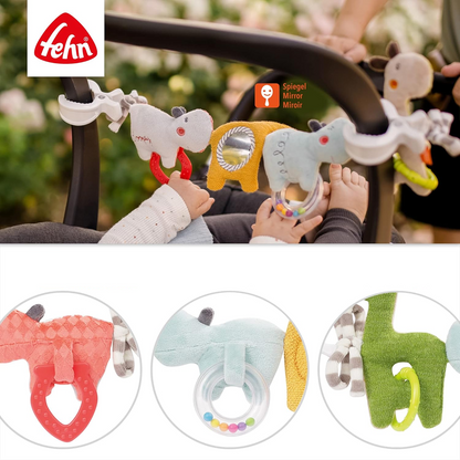 FEHN Kette Kinderwagen-, Bettchen-, Autositz-Anhänger LOOPY & LOTTA 55 cm