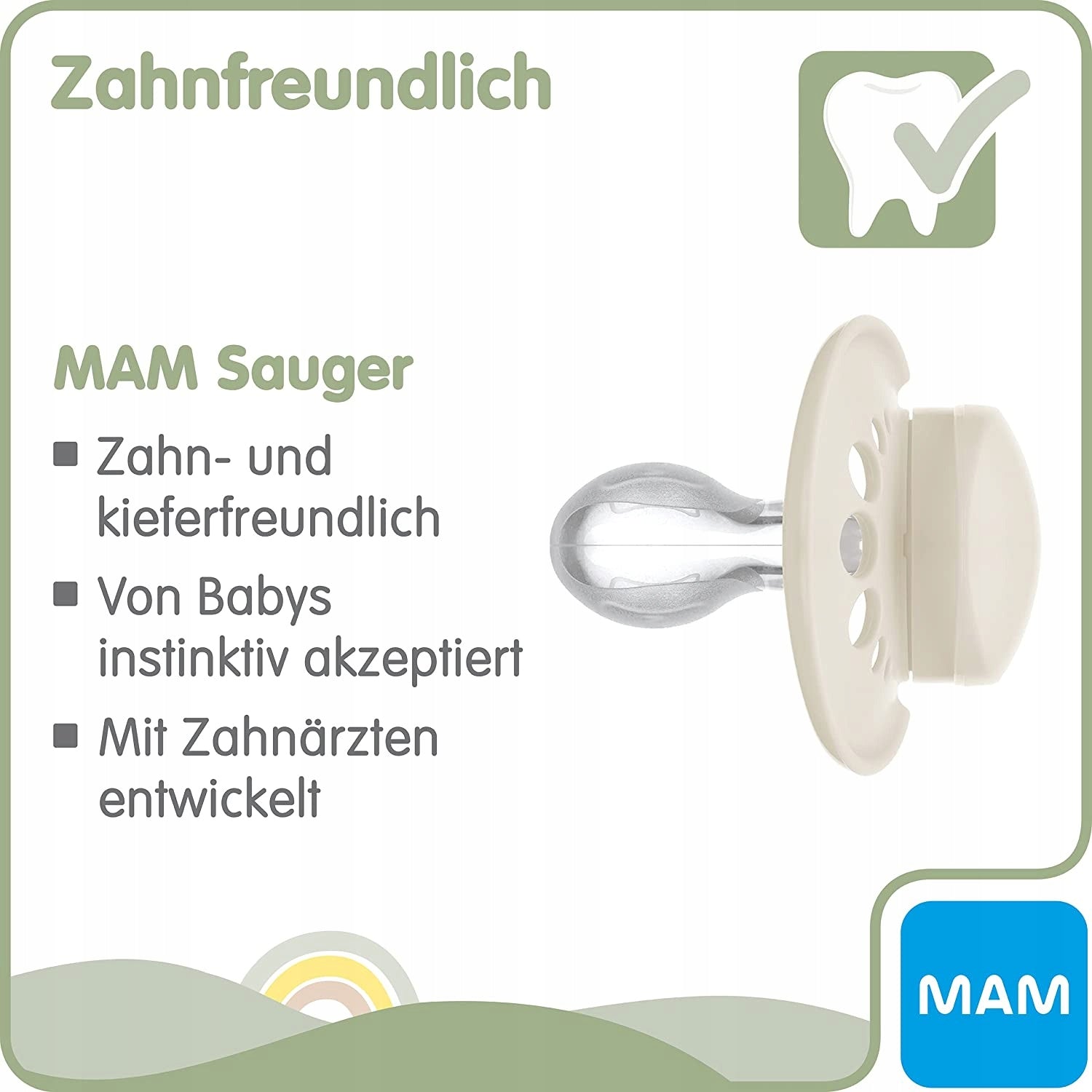 MAM PURE smoczek uspokajający x2 6-16 +box