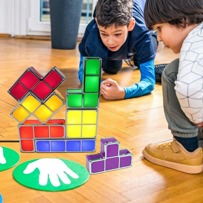JUSTUP The Magic Block LED-Nachtlicht 7 Elemente 7 Farben TETRIS