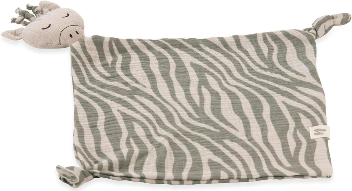 HAUCK Cuddle N Play Musselin-Schnuffeltuch 25 x 25 cm ZEBRA SAGE