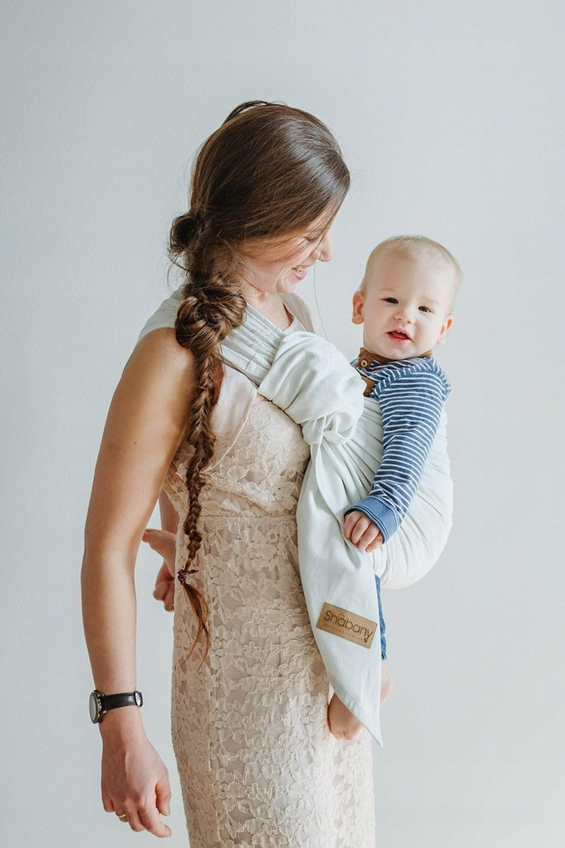 SHABANY Ring Sling Babytragetuch BIO-BAUMWOLLE