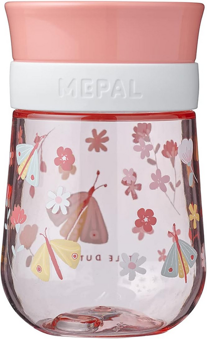 MEPAL Trainer Cup Auslaufsicherer Becher 360-Grad-Trinklernbecher 300 ml 9 M+