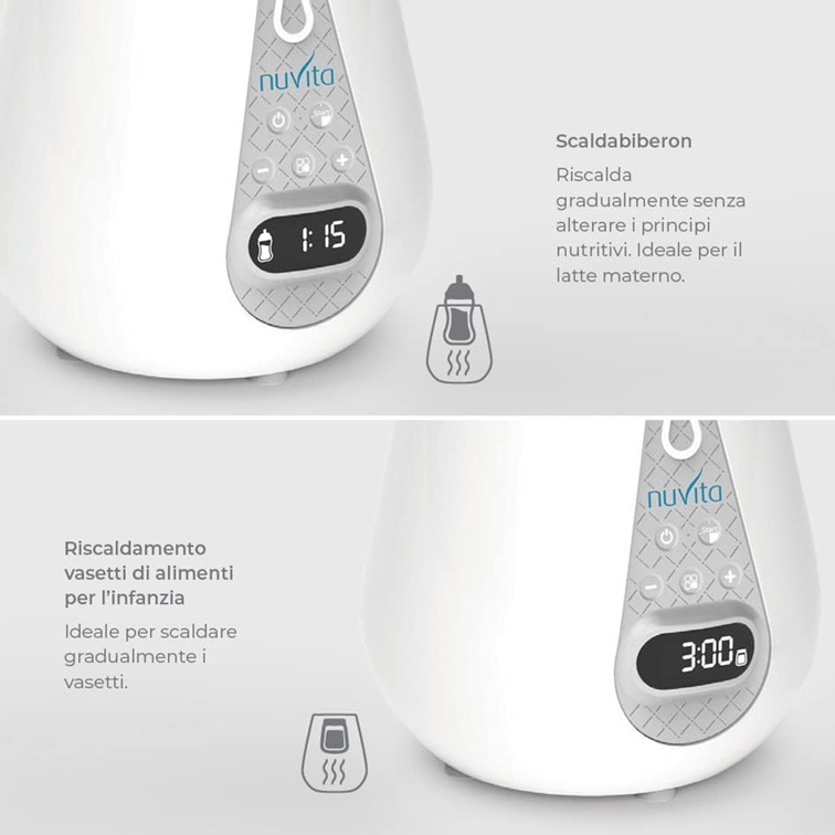 NUVITA 4-in-1 Flaschenwärmer Sterilisator Auftauer
