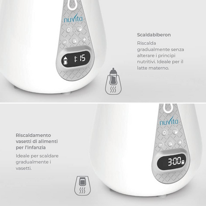 NUVITA 4-in-1 Flaschenwärmer Sterilisator Auftauer