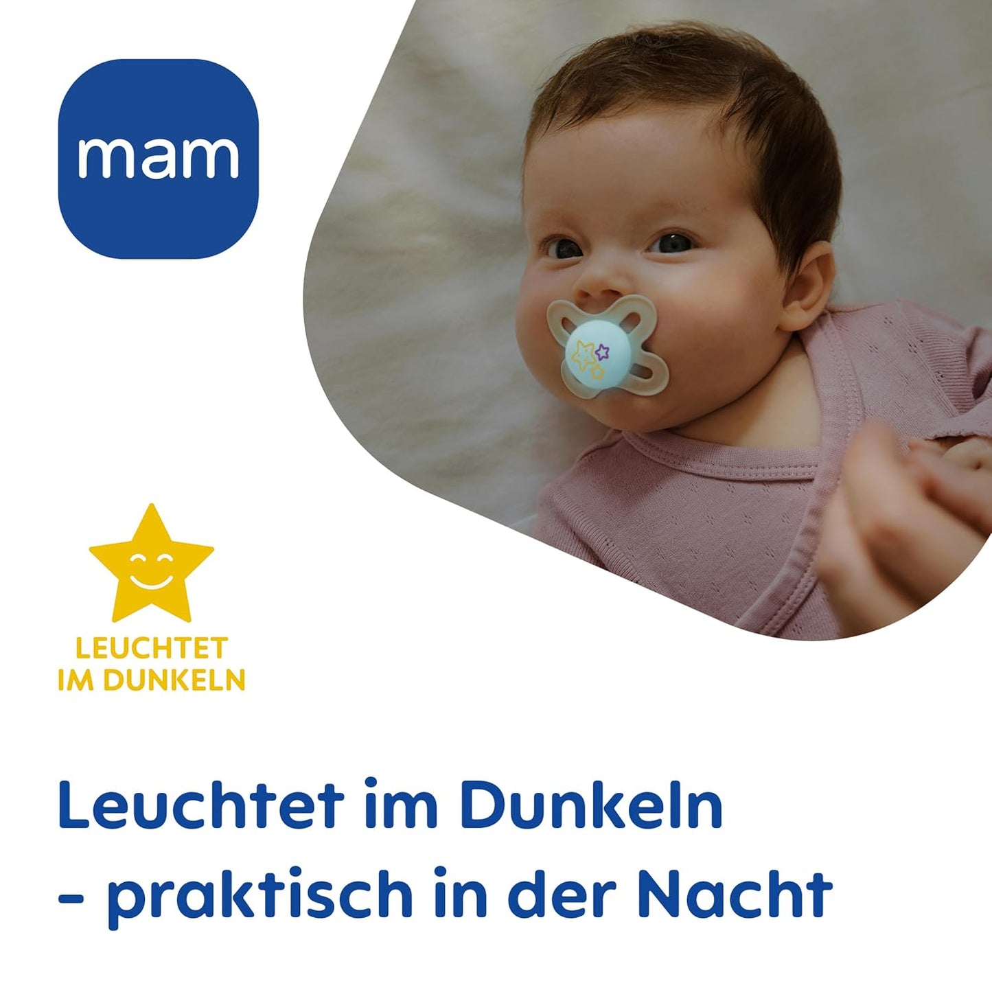 MAM Original Day&Night pacifiers 0–6m x4 GLOW-IN-THE-DARK