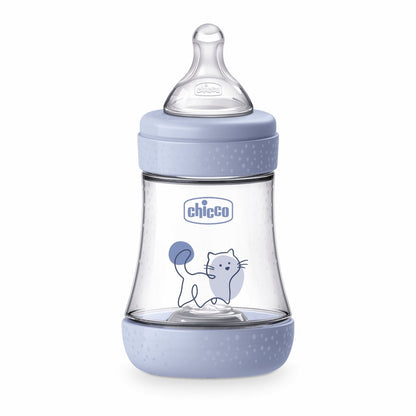 Chicco Perfect5 Flasche 150 ml, langsamer Durchfluss, blau, 0m