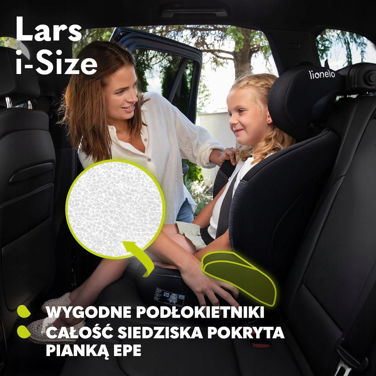 LIONELO Lars i-Size Autokindersitz Gruppe 2 und 3