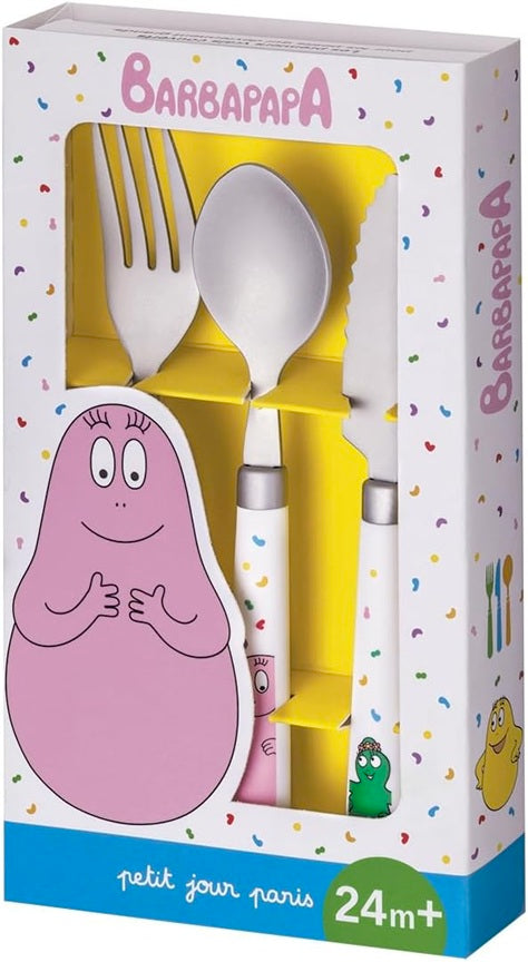 PETIT JOUR PARIS Barbapapa Besteck aus Edelstahl 24 m+