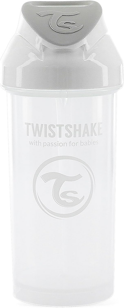 TWISTSHAKE Trinkhalmbecher Auslaufsicherer Becher mit Trinkhalm 360 ml 6 m+