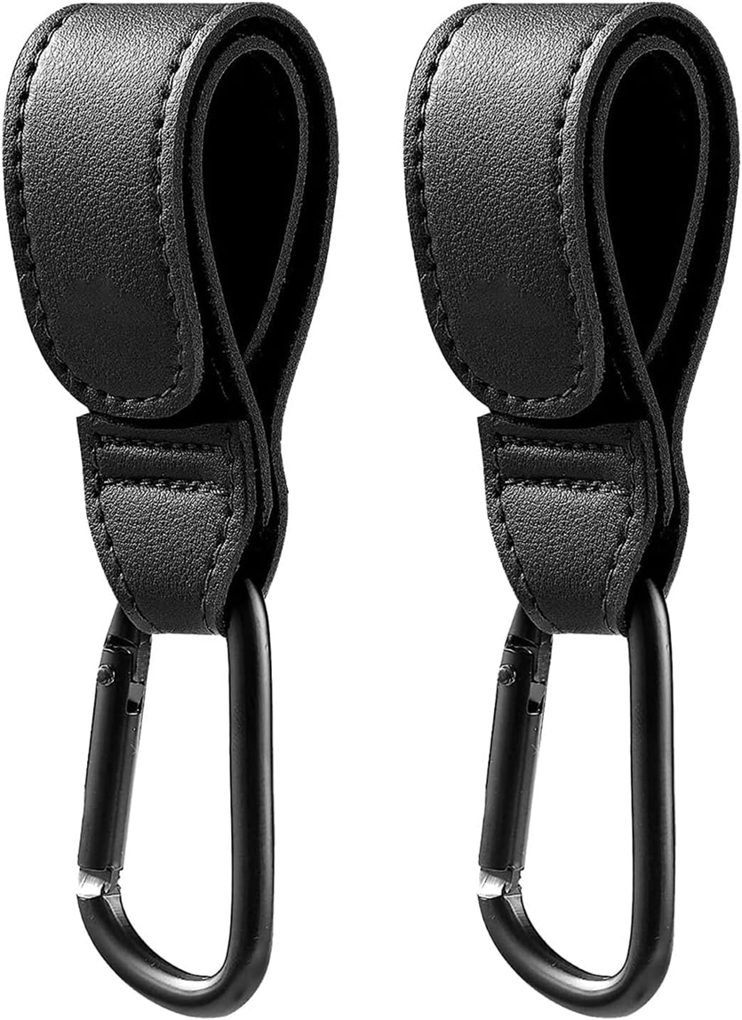 HAKEN Halterungen zur Befestigung einer Tasche am Kinderwagenrahmen 2 Stück KARABINER