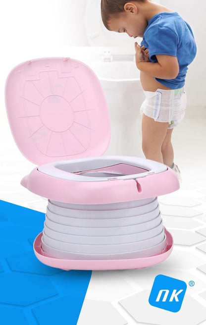 NK faltbarer Reise-Töpfchen tragbare Toilette + Beutel und Etui
