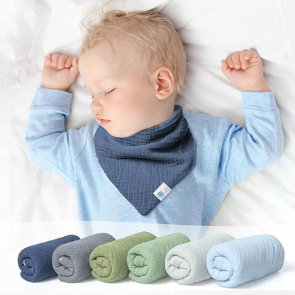 LULU MOON Bandana-Lätzchen mit Druckknöpfen 0-36 Monate x5