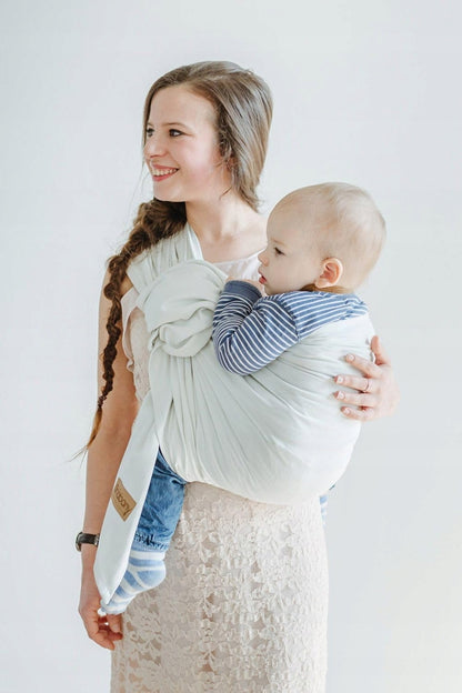 SHABANY Ring Sling Babytragetuch BIO-BAUMWOLLE