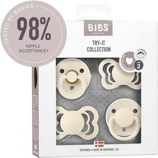 BIBS TRY-IT set of four pacifiers