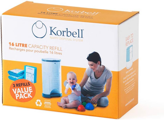 KORBELL rezerve pentru recipientul de scutece 16L 3x