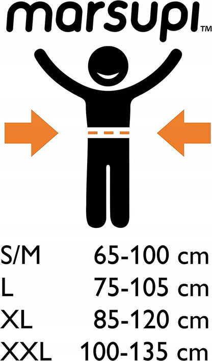 MARSUPI 2.0 nosidełko ergonomiczne XL 3,5 - 15 kg, regulacja rozmiaru 85-120 cm