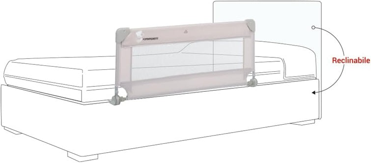 FOPPAPEDRETTI Hopla Bettschutzgitter 43 x 93 cm + Tasche