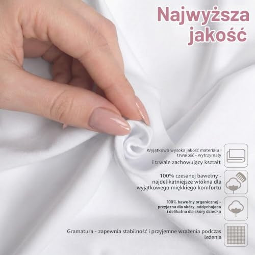 BABYBAY Deluxe Organic Spannbettlaken 89x50 cm weiß