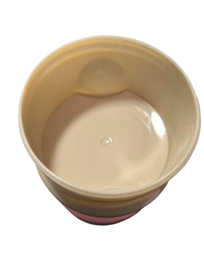 container for infant formula pink-beige color