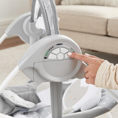 INGENUITY Comfort2GO Wippe TÖNE VIBRATIONEN Cuddle Lamb