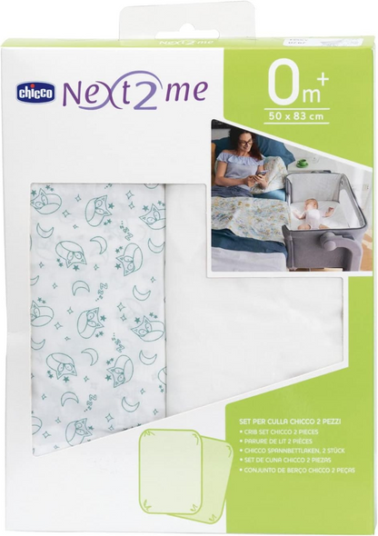 CHICCO NEXT2ME Spannbetttuch x2 50x83