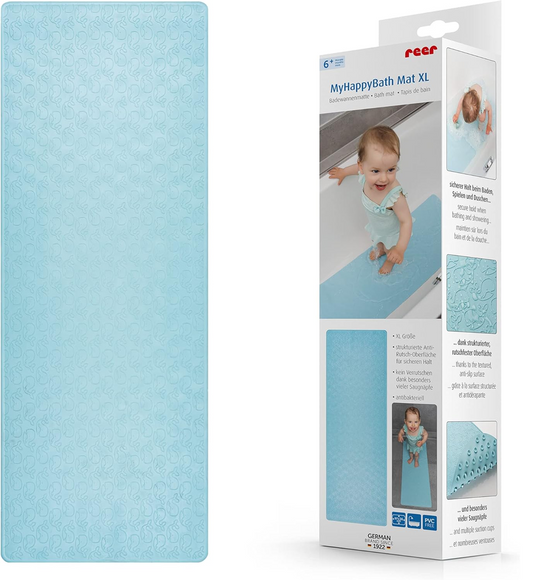 REER MyHappyBath XXL rutschfeste Matte für Badewanne und Dusche 36 x 97 cm