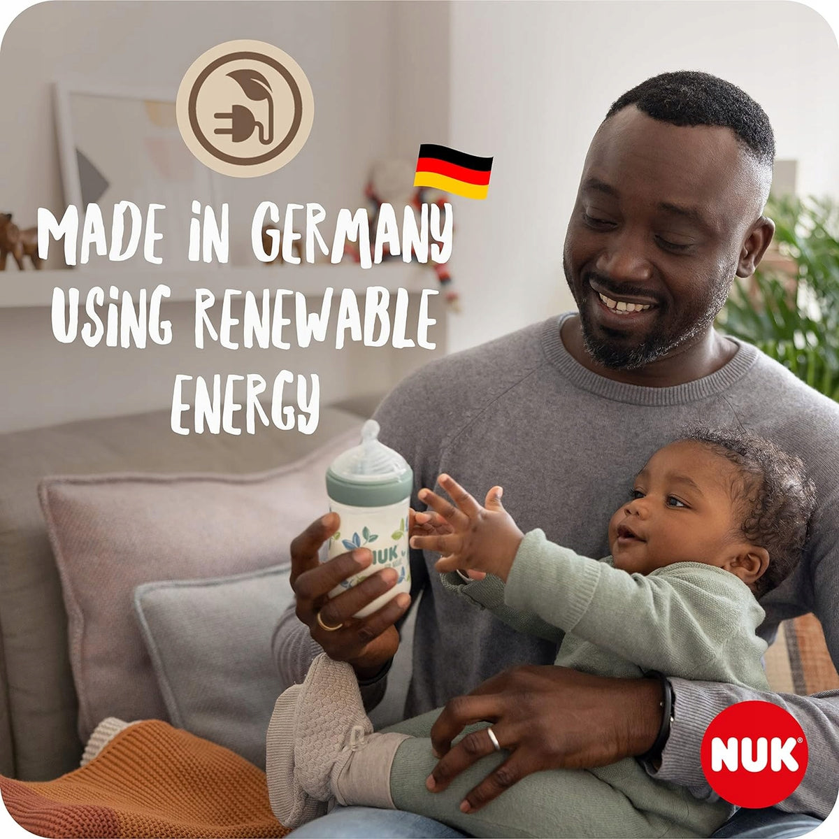NUK for Nature Set 2x Flasche + Schnuller Temperaturkontrolle
