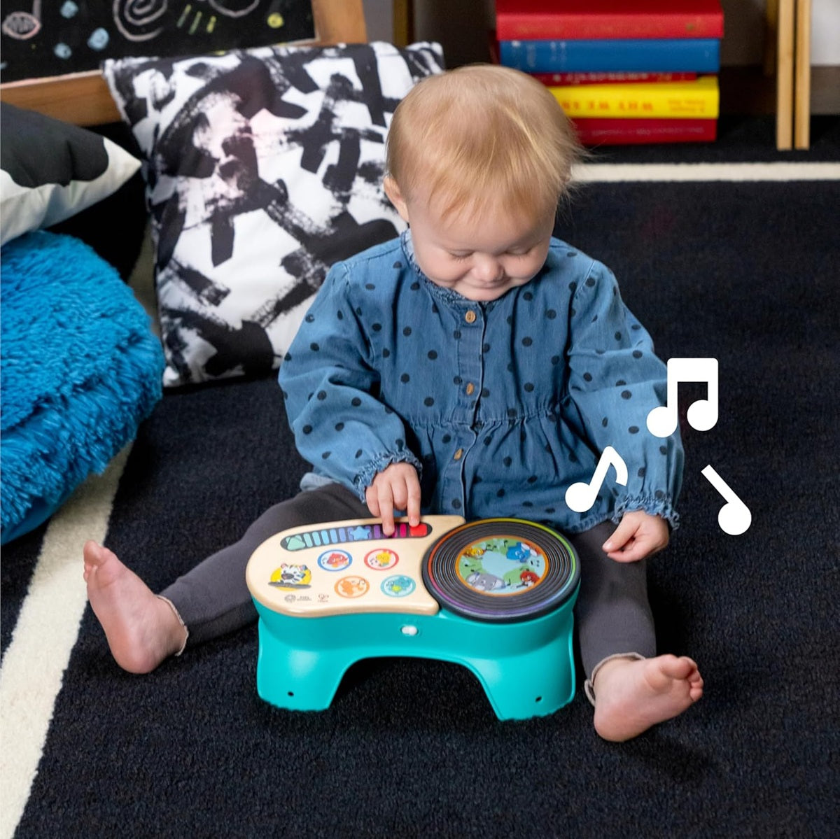 BABY EINSTEIN DJ Discovery hölzerne Touch-Konsole 50 Melodien und Klänge