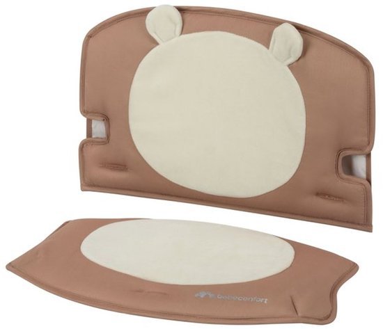 Bebeconfort Timba 2 Wild Soft Bear — poduszka oparcia z uszami misia i osobna poduszka siedziska