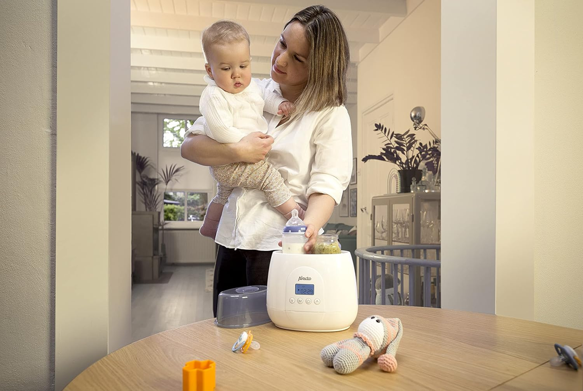 ALECTO Flaschen- und Gläschenwärmer 3-in-1, doppelt BW700TWIN