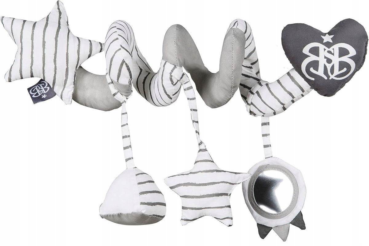 ROBA Rock Star Baby Spirale mit Rassel und Spiegel für Kinderwagen und Babybett