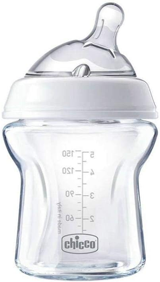 Biberon CHICCO NaturalFeeling din sticlă, 150 ml