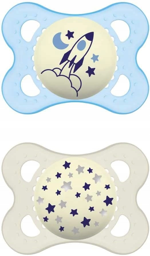 MAM ORIGINAL NIGHT Schnuller x2 2-6m KAUTSCHUK