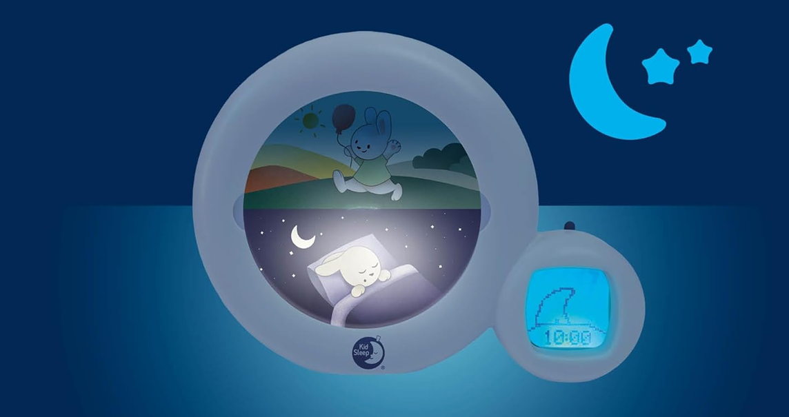 PABOBO Kid'Sleep Moon 3 în 1, ceas deșteptător educativ