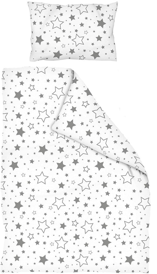 AMILIAN 2-teiliges Bettwäsche-Set 100x135 / 40x60 Baumwolle
