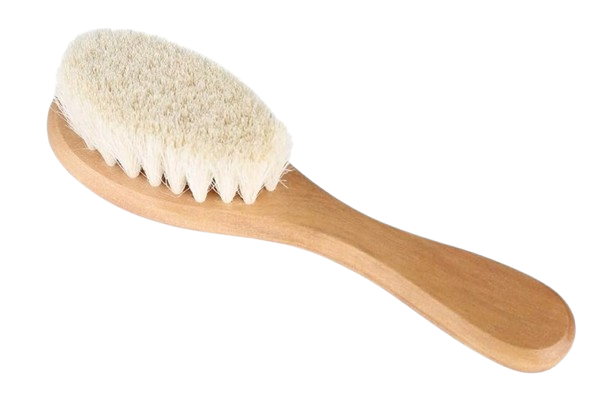 MUMUSUKI Haarbürste aus Holz mit Ziegenhaar 0-6 m
