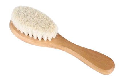 MUMUSUKI Haarbürste aus Holz mit Ziegenhaar 0-6 m