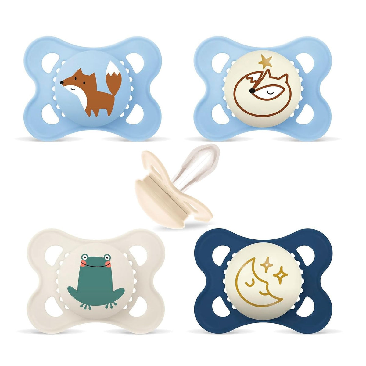 MAM Original Day&Night Schnuller 0-6m x4 NACHTLEUCHTEND