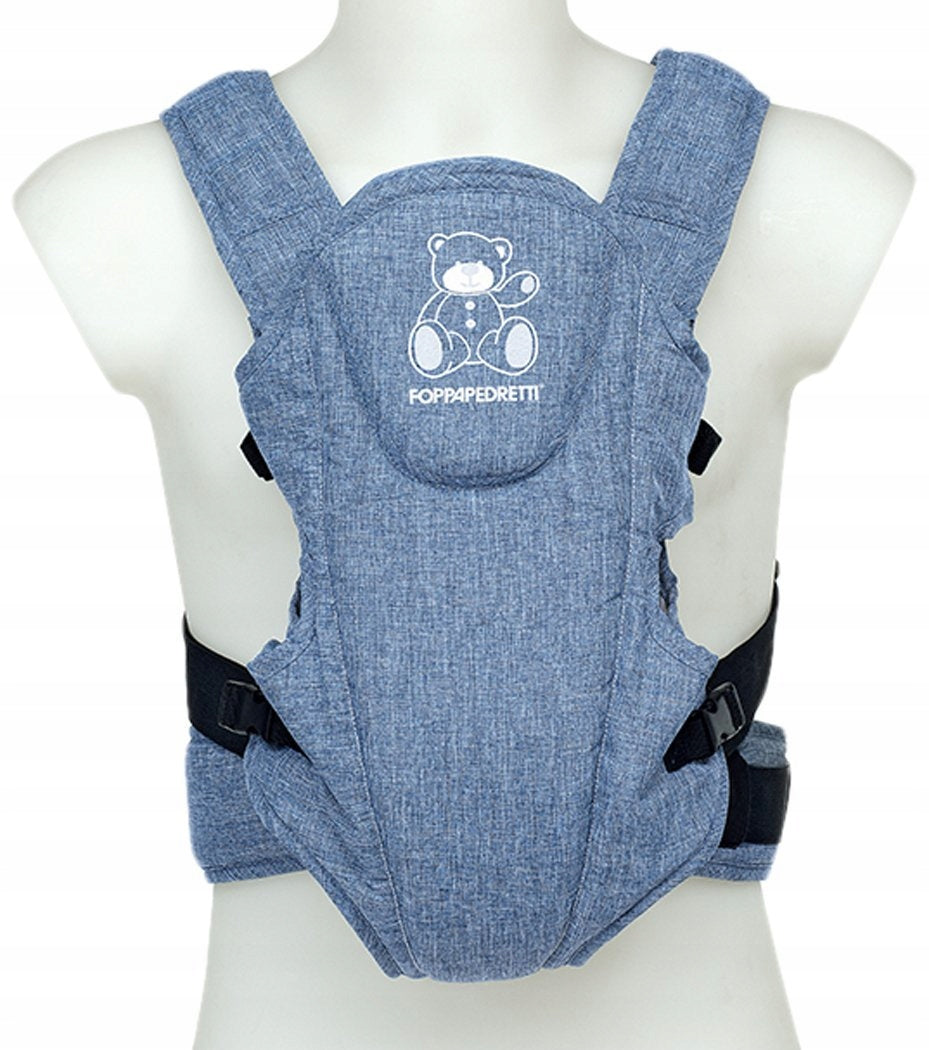 FOPPAPEDRETTI Marsupi8 nosidełko ergonomiczne 3,5 - 9 kg, niebieskie nosidło z regulacją
